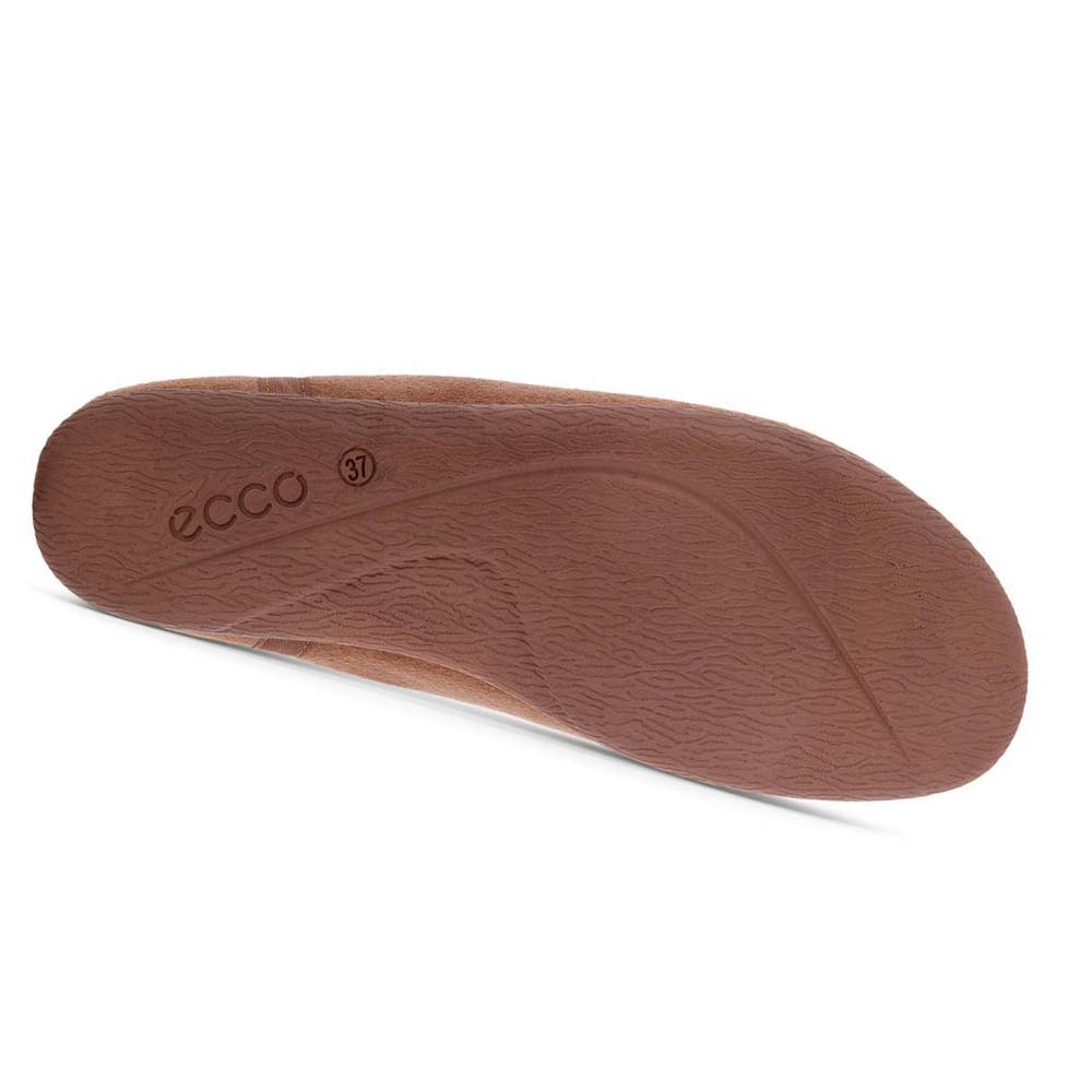 Women's Ecco Easy Slip-on Casual Shoes Brown | USA 62EBC